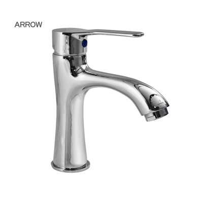 ARROW Modern Stainless Steel Basin Mixer Faucet with Ceramic Valve Core and Polished Chrome Plate