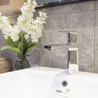 ARROW Modern Brass Polished Single-Hole Deck-Mounted Basin Mixer Faucet with 5-Year Warranty and Ceramic Valve Core