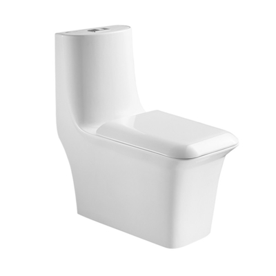 Round One Piece Toilets , S trap 300/400mm 1 Piece Water Closet