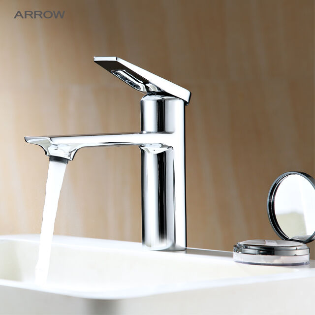 ARROW Brand Modern Single-Hole Deck Mounted Basin Mixer Faucet with 5 Year Warranty Brass Main Body and Ceramic Valve