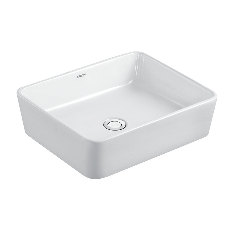 ARROW AP439E Rectangular Ceramic Basin 460x370x133mm Counter Top