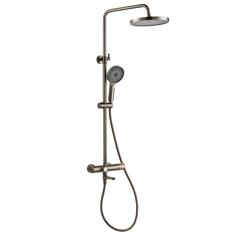 AMG13S851GG Hand Shower Mixer Set Wall Bath With Slide Bar